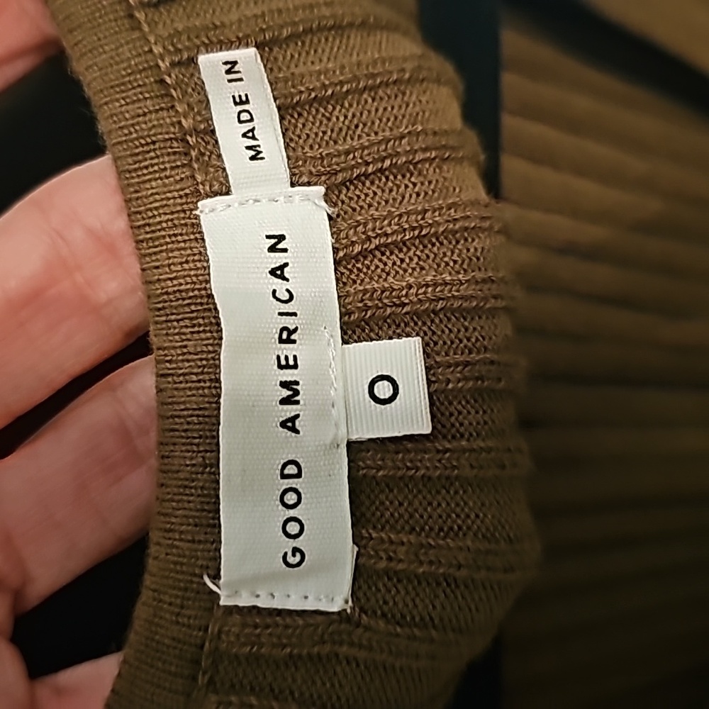 Good  American Rib Knit Tie waist dress - Picture 4 of 6
